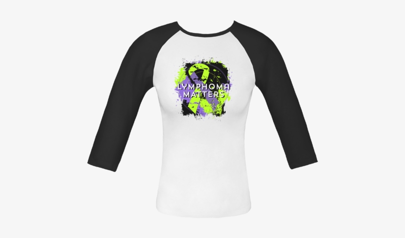 Lymphoma Matters Fitted Raglan T-shirts Featuring A - Scoliosis Awareness Color, transparent png download