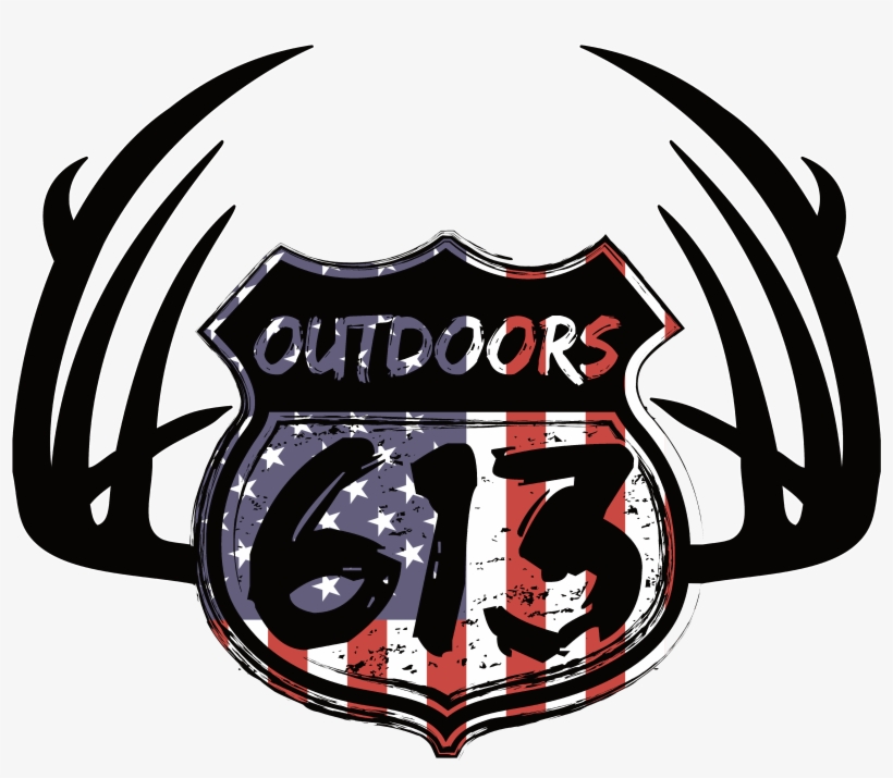 613 Outdoors Logo American Flag - Logo, transparent png download