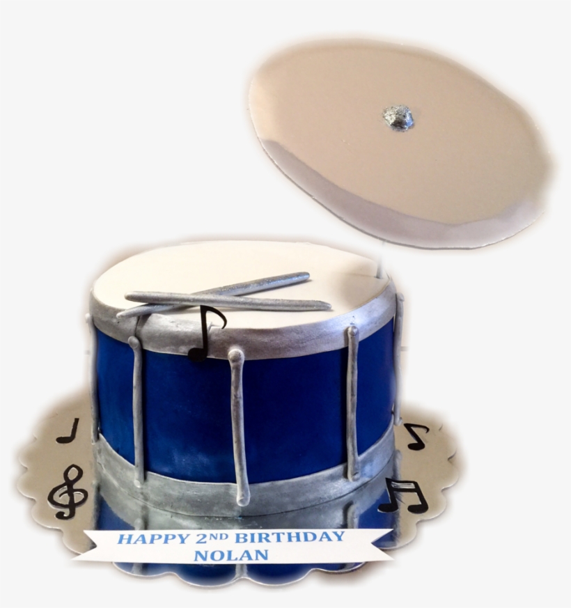 Drum & Symbol Cake - Cake, transparent png download