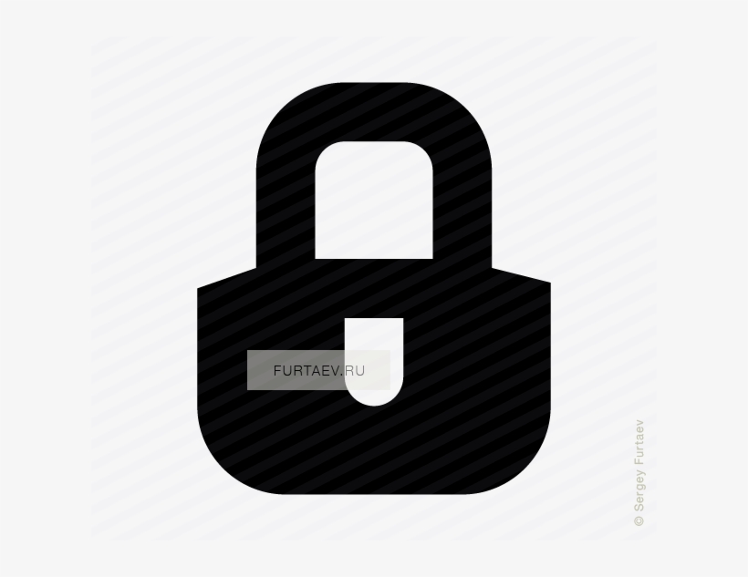 Vector Icon Of Padlock - Label, transparent png download