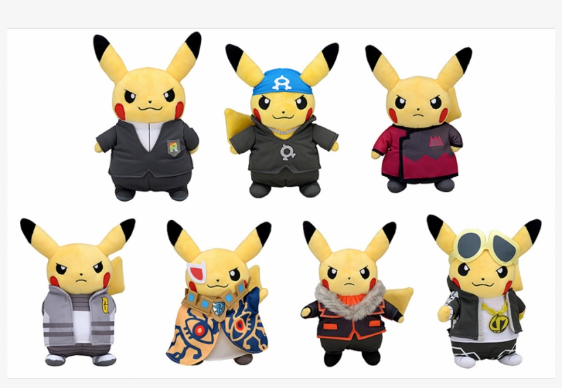 Secret Teams Leader Pikachu - Pikachu Plushie Evil Team, transparent png download