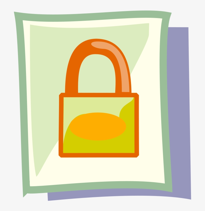How To Set Use Lock Clipart - Clipart File Lock, transparent png download