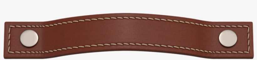 Turnstyle Button Stitched Strap Cabinet Handle Chestnut - Turnstyle Designs Turnstyle Button Stitched Strap Cabinet, transparent png download