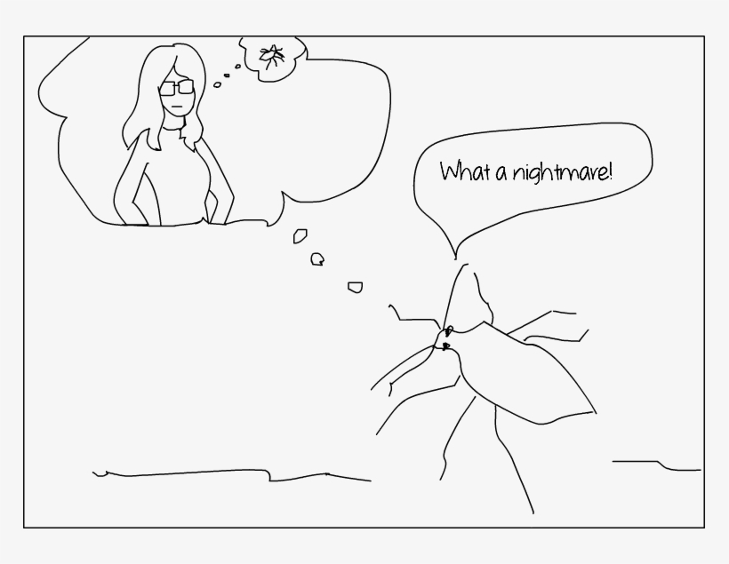 Stink Bug Thinks Of Girl Thinks Of Stink Bug - Drawing, transparent png download