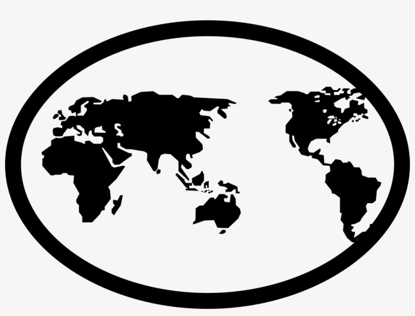 Earth Map In An Oval Comments - United States Territories 2018, transparent png download