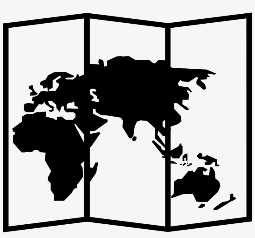 Earth Map Paper - High Resolution World Map Black, transparent png download