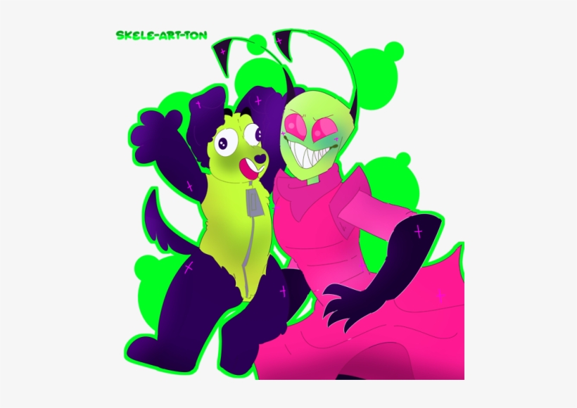 Its The Lil Green Alien And His Robot Dog - Illustration, transparent png download