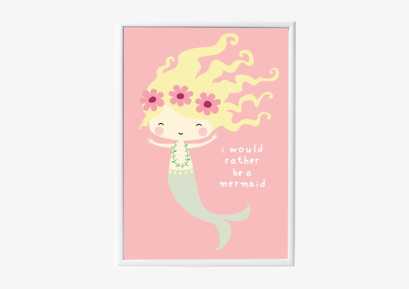 Poster Mermaid - Little Lovely Company Poster: Zeemeermin, transparent png download