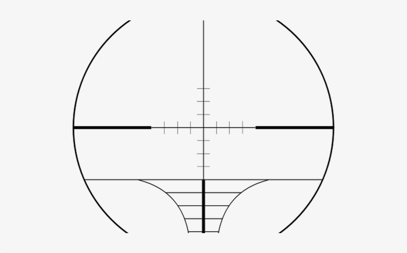 Exemplo De Uma Mira Telescópica Com Barras Que Determinam - Rifle, transparent png download