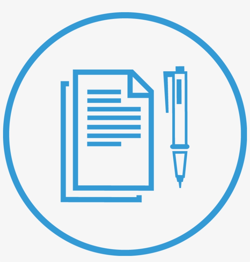 Icon Picture Of A Pen And Paper Representing Usiak - Wills And Trusts Icon, transparent png download