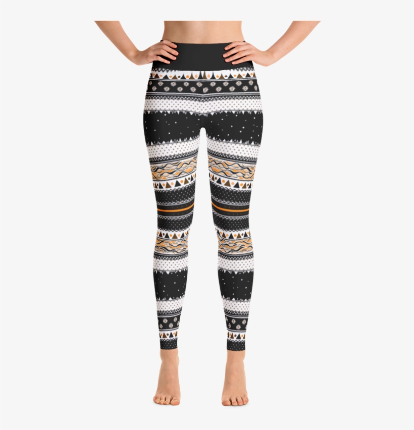 High Waist Aloha Vibes Burnt Leggings, transparent png download