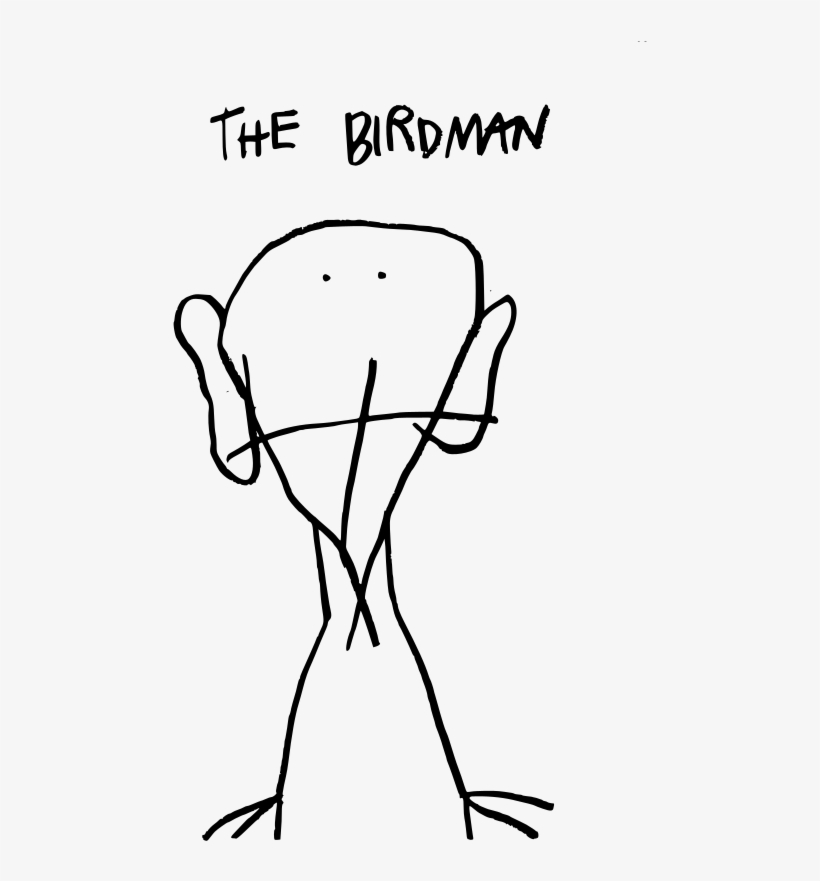 Oh, It's The Birdman Again - Sketch, transparent png download