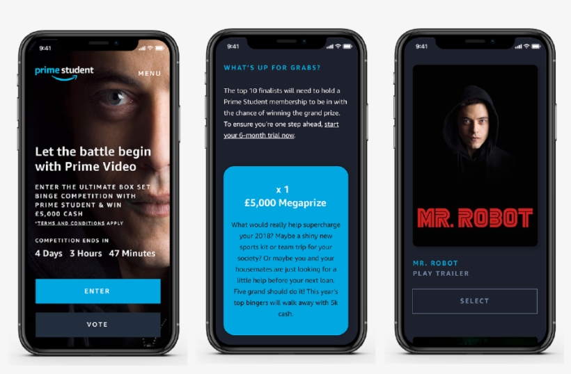Amazon Wanted To Raise Awareness Of Their New Box Set - Mr Robot, transparent png download