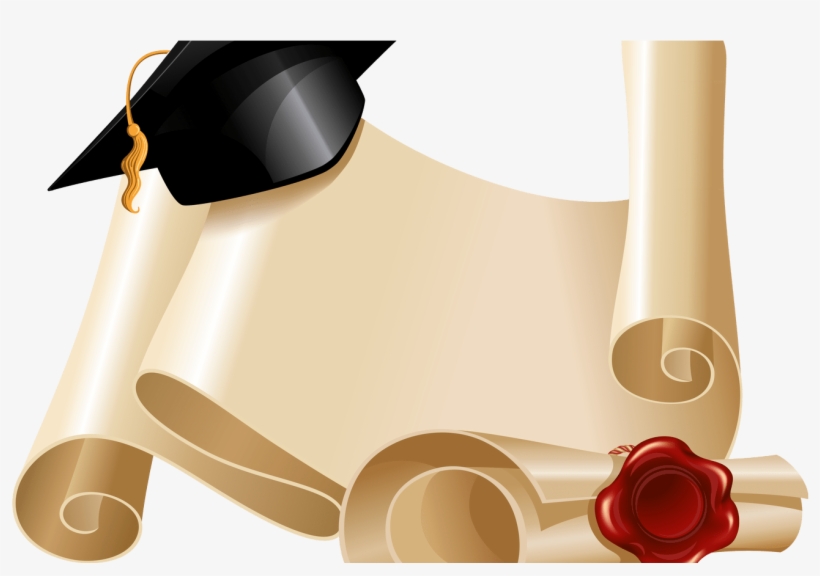 Diploma And Graduation Hat Png Clipart Picture Gallery - Graduation Hat Png, transparent png download