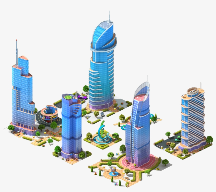Business Island Area - Edificios Megapolis, transparent png download