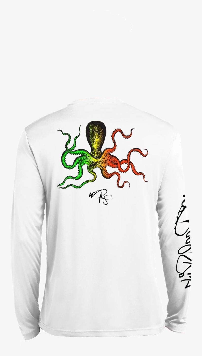 Rasta Octopus Longsleeve, transparent png download
