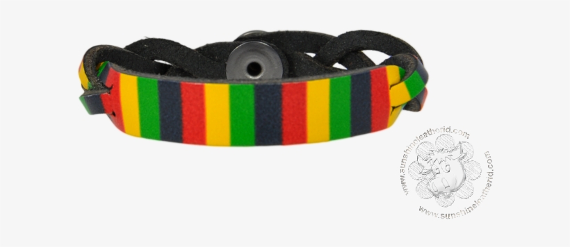 Rasta/black Braided - Bracelet, transparent png download