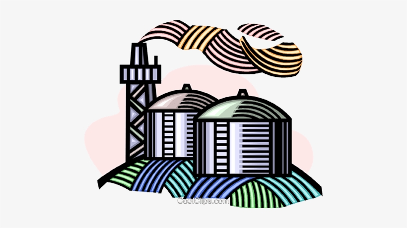 Factory With A Smokestack Royalty Free Vector Clip - Chaminés De Fabrica Png, transparent png download