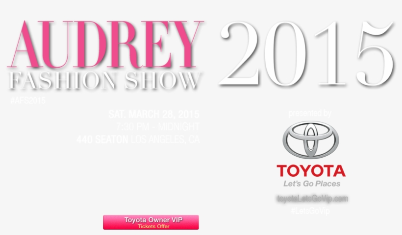 Audrey Fashion Top Logo - Toyota, transparent png download