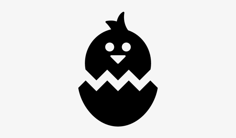Boken Egg With Chicken Vector - Egg Chicken Icon, transparent png download