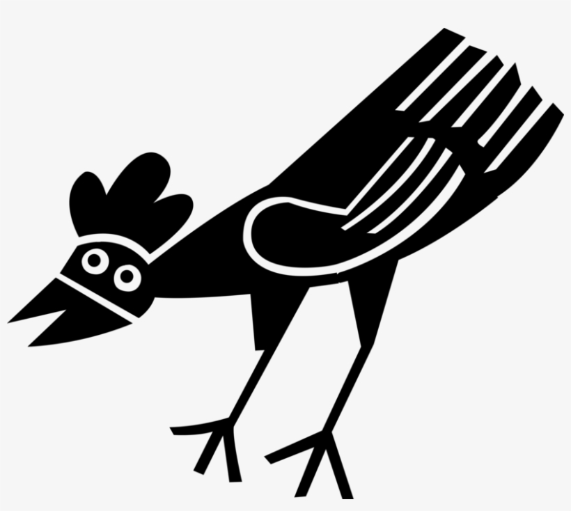 Vector Illustration Of Domesticated Fowl Hen Chicken, transparent png download