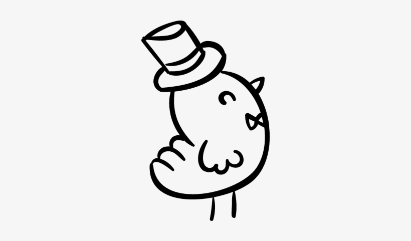 Gentleman Chicken Vector - Gentleman Chicken, transparent png download