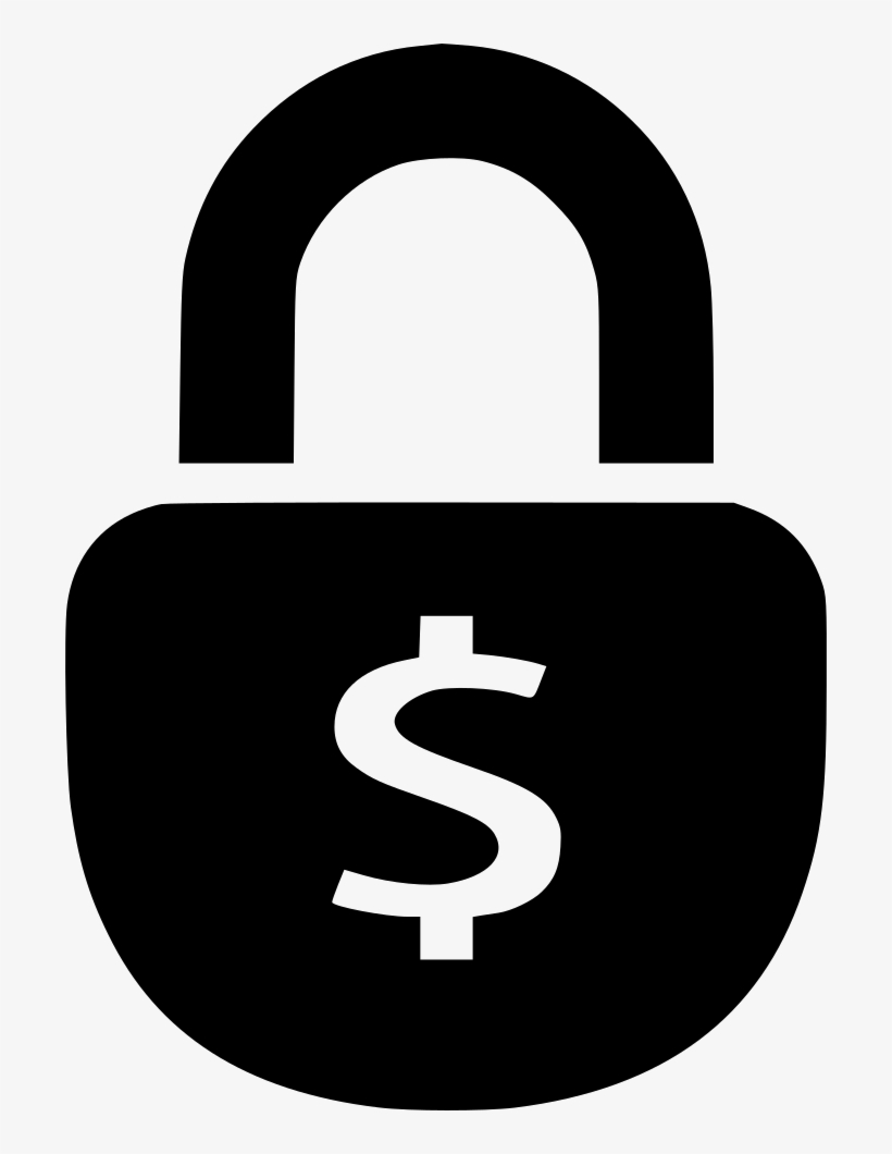 Security Striped Padlock Symbol, transparent png download
