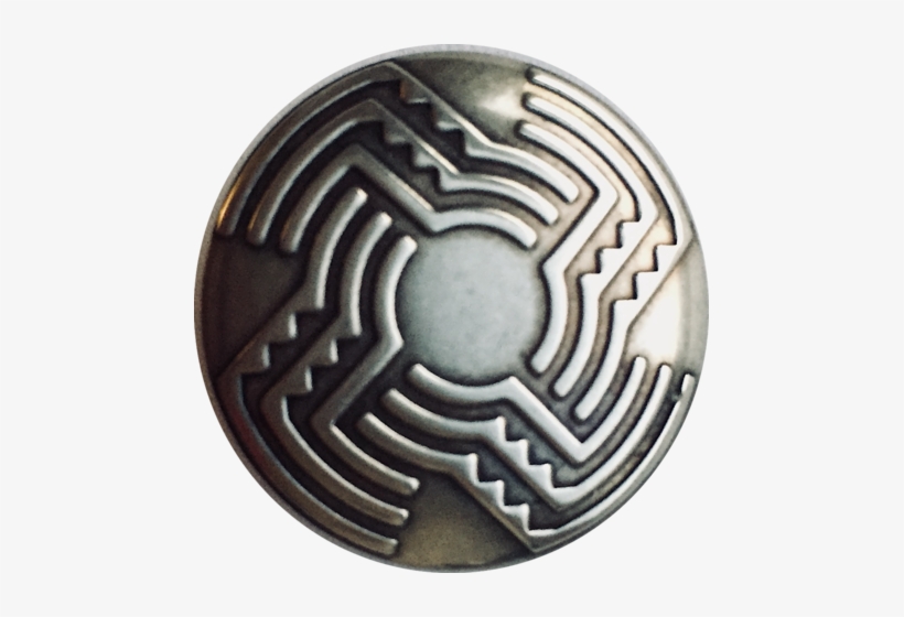 Wind Silver Concho Button 1" - Santa Fe, transparent png download