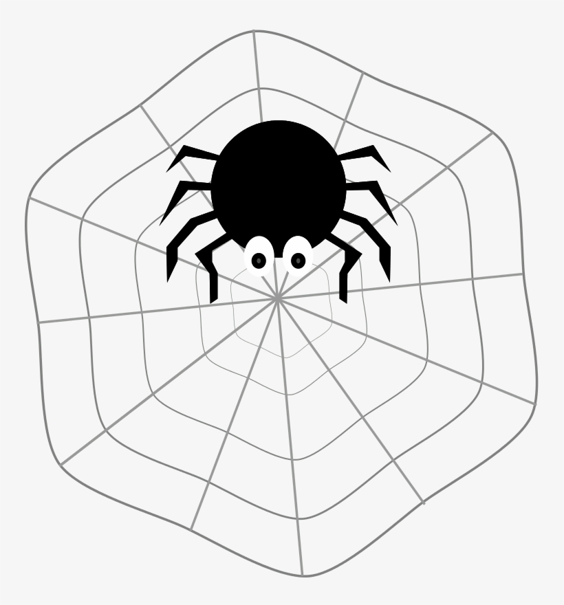 Spider Web - Spider On Web Clipart, transparent png download