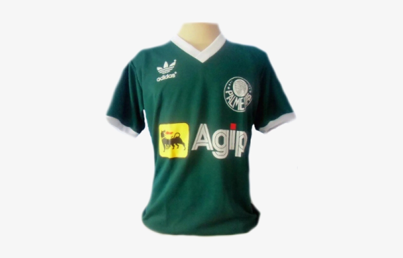 Palmeiras Home 1986-1987 - Active Shirt, transparent png download