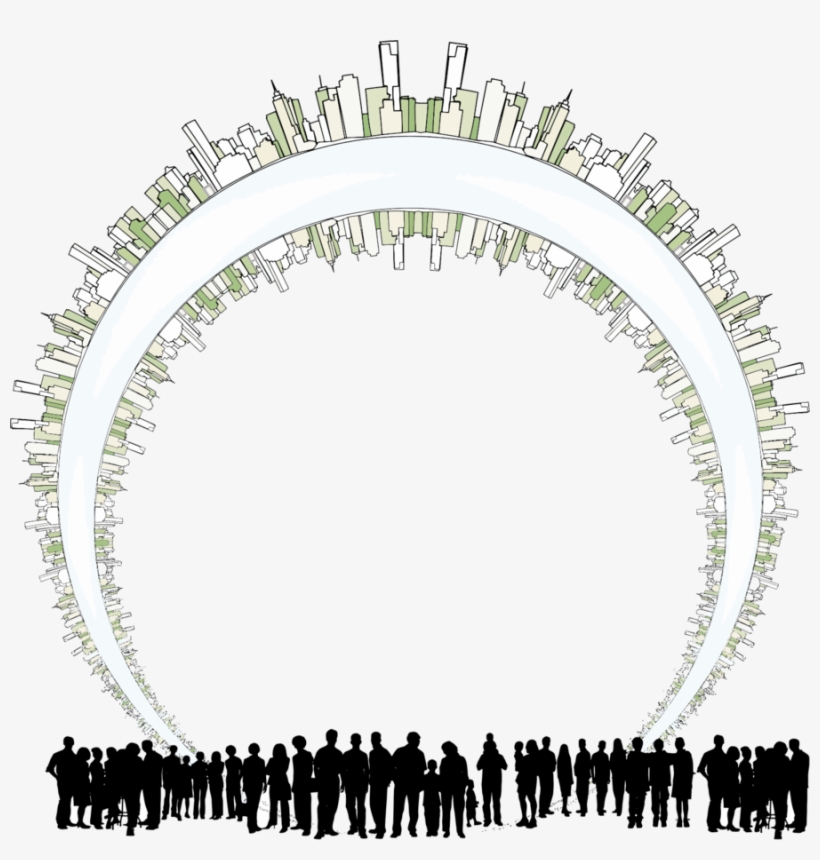 Download Knowledge To Action By Rapprochement By Peter - Skyline In A Circle, transparent png download