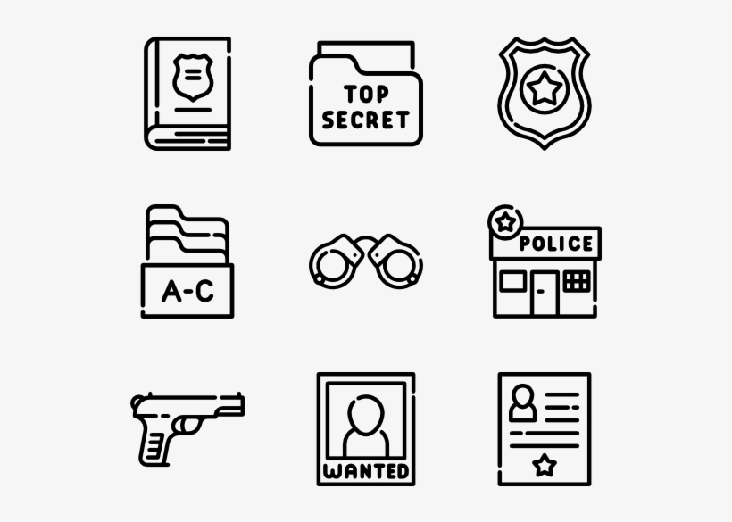 Police 40 Icons - Logistic Icons, transparent png download