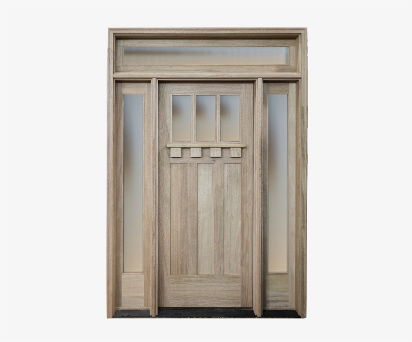 Craftsman Front Entry Door 36" X 8ft Solid Mahogany - Door, transparent png download