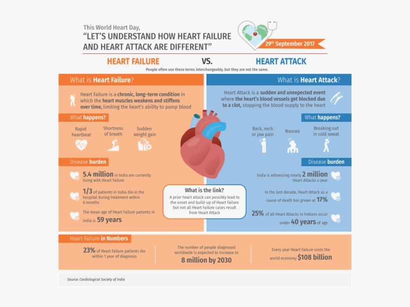 The Burden Of Cardiovascular Diseases In India Is Projected - World Heart Day Theme 2018, transparent png download