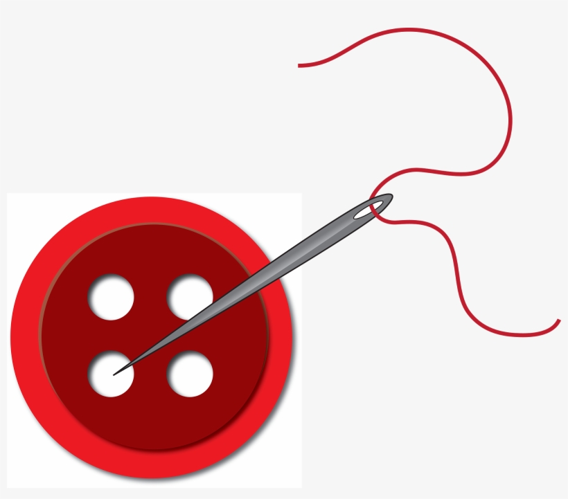 तेरे शर्ट का बटन मैं सोनिये - Clipart Sewing, transparent png download