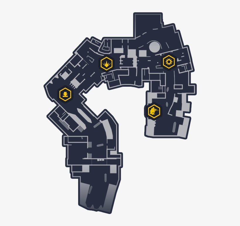 Map With Objectives - Map, transparent png download