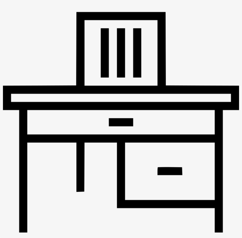 Office Desk Icon Png - Chair, transparent png download
