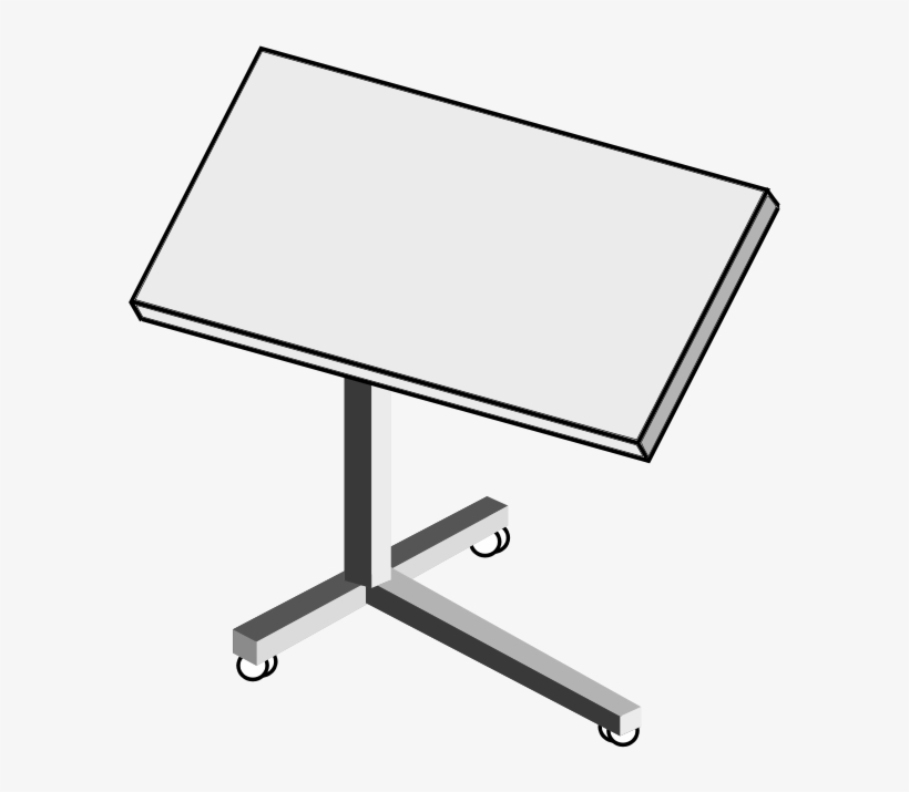 How To Set Use Rolling Laptop Desk Icon Png - Desk, transparent png download