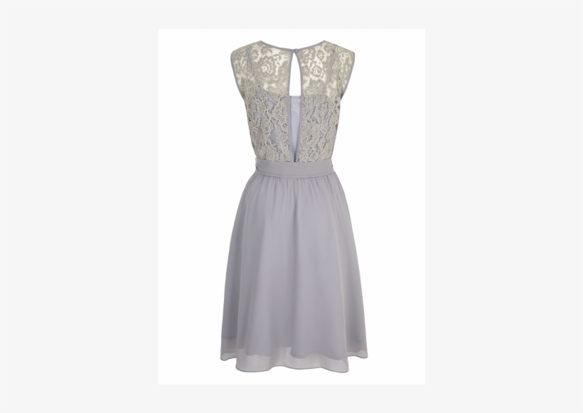 Uttam Boutique Grey Lace Dress, transparent png download
