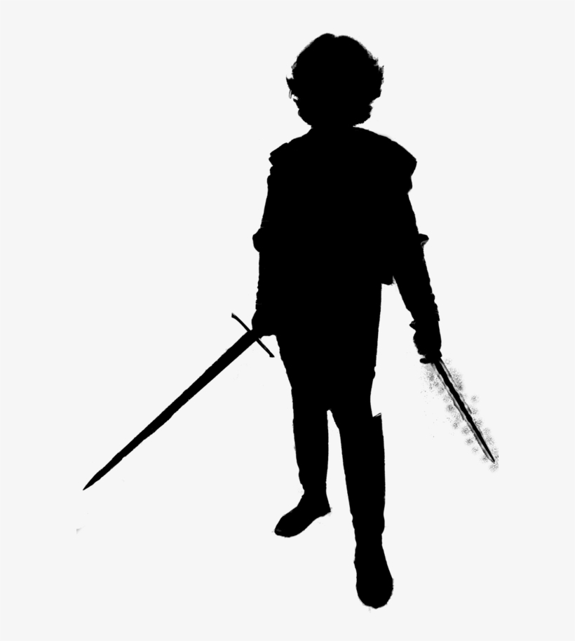 Fighter Mage Silhouette By Qhudspeth - Mage Silhouette, transparent png download