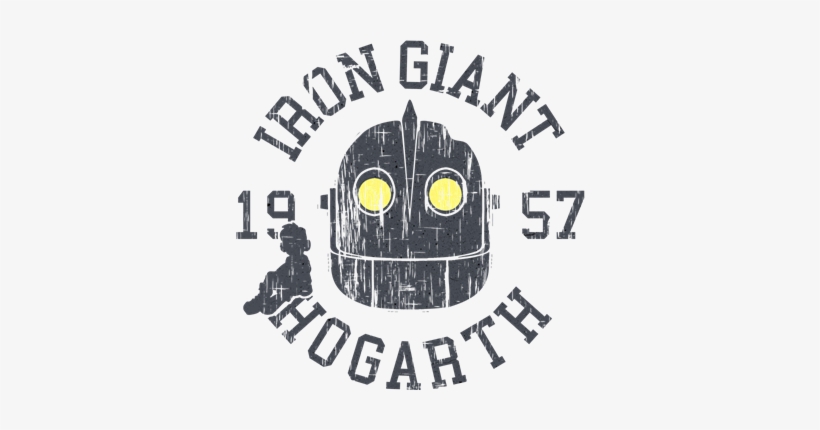 Iron Giant Hogarth 1957 Vintage T Shirt < Robotics - Iron Giant Hogarth 1957 Retro Pillow Case, transparent png download