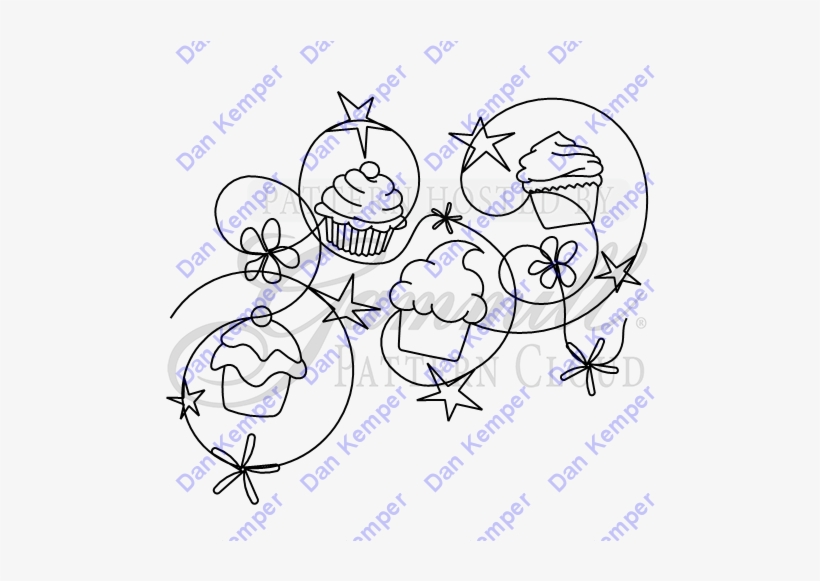 Cupcakes With Sprinkles - Pattern Search, transparent png download