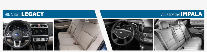 2017 Subaru Legacy Vs Chevrolet Impala Interior Styling - Subaru, transparent png download