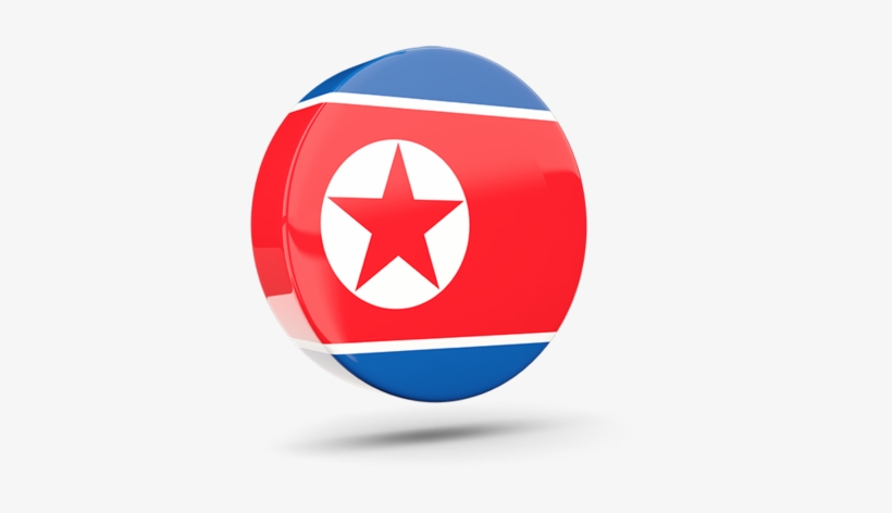 Illustration Of Flag Of North Korea - North Korea Flag Circle, transparent png download
