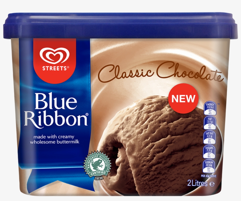 Blue Ribbon Chocolate Ice Cream, transparent png download