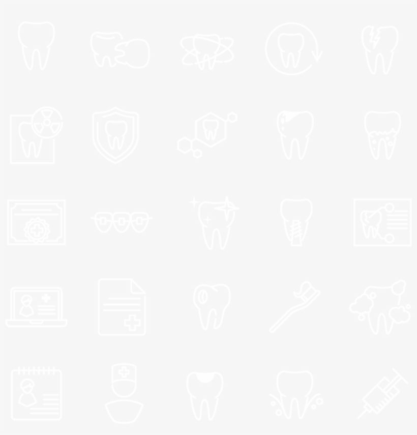 Dental Icon Set - Close Icon Png White, transparent png download