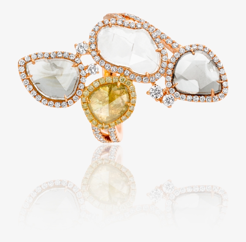 Stepping Stones Ring - Crystal, transparent png download