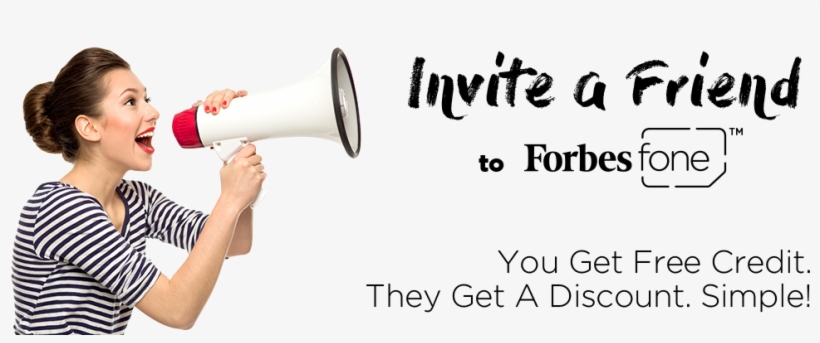 Invite A Friend - Someone With A Megaphone, transparent png download