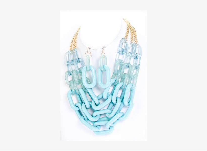 Chain Link Necklace Set - Necklace, transparent png download