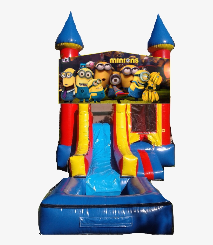Water Slide Castle Combo Front Jumper Minions $200/day - Wwe Water Slide, transparent png download